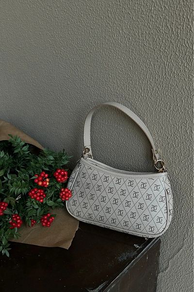 BAGzy Farme Cream-Cream Baguette and Crossbody Bag