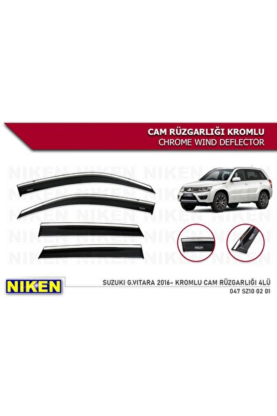 Niken Suzuki Grand Vitara 2016- Kromlu Cam Rüzgarlığı