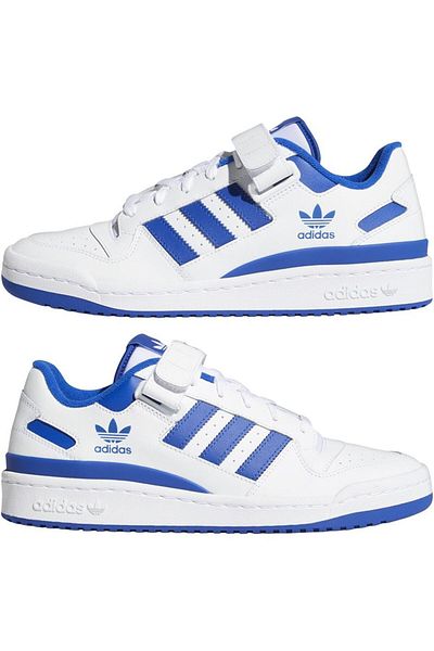 adidas Fy7756 Forum Low White - Μπλε Ανδρικά Lifestyle Παπούτσια