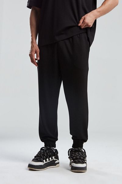 BENMANAJ Ανδρική μαύρη φούτερ Jogger
