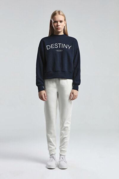 BENMANAJ Жіночий темно-синій світшот