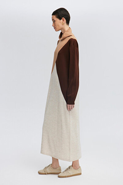 Touché Privé Barevně blokované pletené šaty