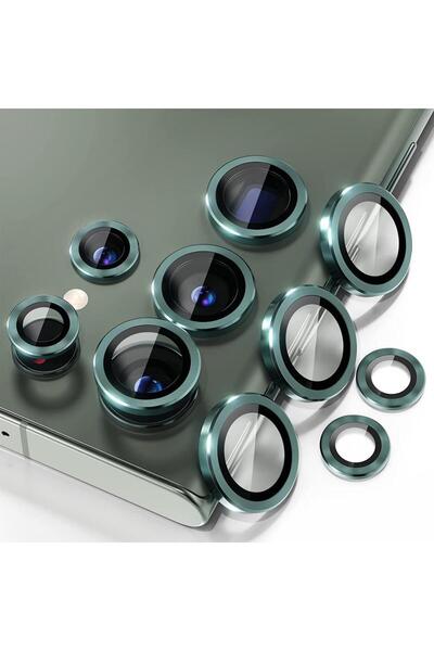 bzontech Samsung Galaxy S23 Ultra Camera Protector Green