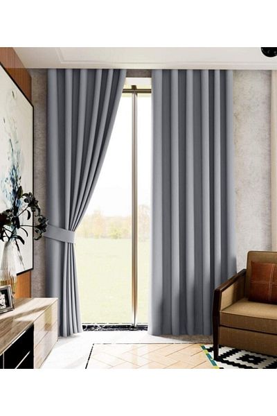 NİVEMESHOME Gray Blackout Flat Blackout Sunshade Apm