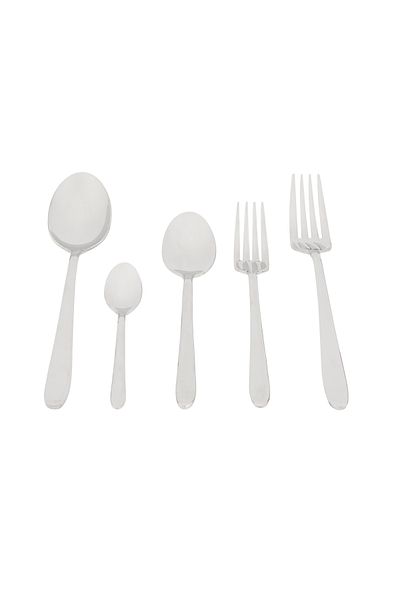 Nehir Sultan Sade - 30 Piece Gray Fork Spoon Set