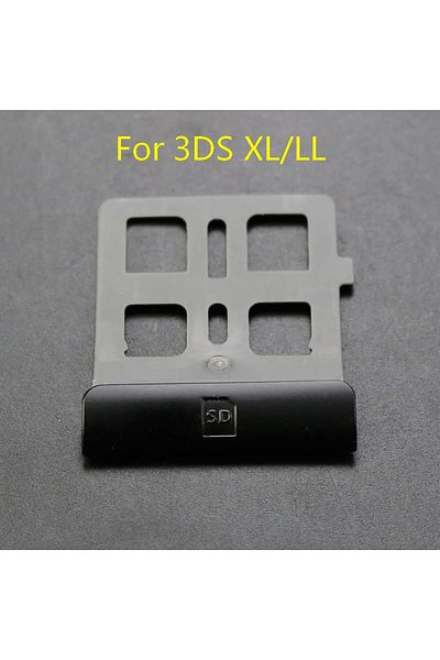 JCD Black 1pc Original New Sd Game Card Slot Cover Holder Frame For 3ds Ll 3ds Xl Console Repair Parts W