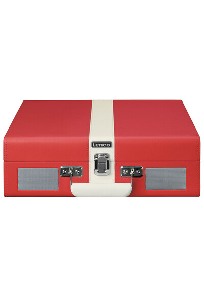 Lenco TT-110RDWH Kırmızı Beyaz Dahili Hoparlörlü Bluetooth Çantalı Pikap