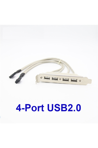 Choice 0.3m 4 Port USB OULLX 4 Port 2 Port USB 2.0 Motherboard Rear Panel Expansion Bracket to IDC 9 Pin Mo