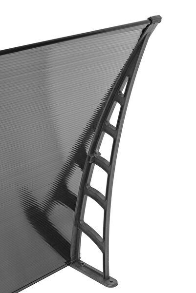 Genel Markalar COSMOS Kapı Pencere Üstü Pratik Sundurma 105x240 - Siyah