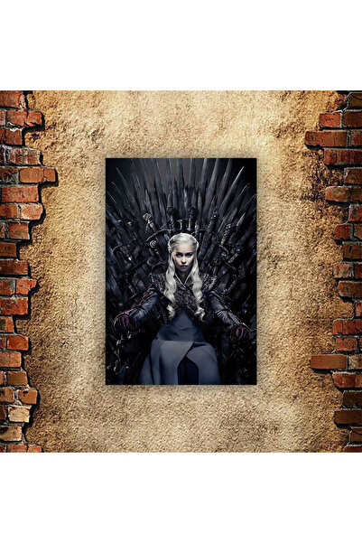 Hayal Poster Game Of Thrones Retro Ahşap Poster 20x30 Mdf Uv Baskı