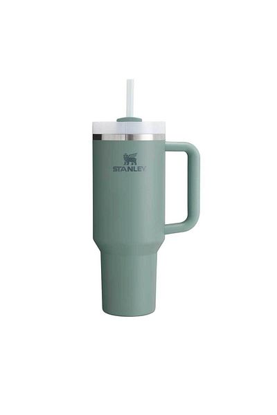 Green Quencher Thermos - 1.18 L with Straw