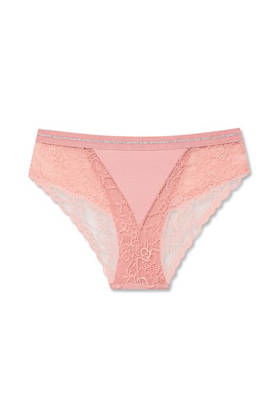 HNX Γυναικεία εσώρουχα Interlock Lace Λεπτομερή γκλίτερ μέσης από καουτσούκ
