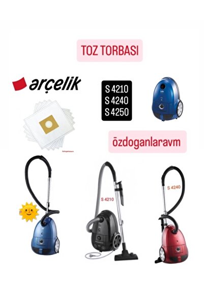 Dogant Sac de praf compatibil Arçelik S 4210 S4240 S 4250 5 bucăți