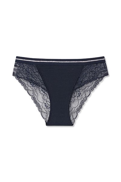 HNX Γυναικεία εσώρουχα Interlock Lace Λεπτομερή γκλίτερ μέσης από καουτσούκ