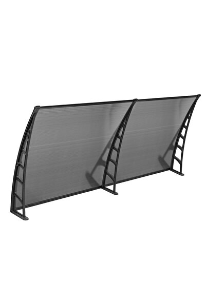 Genel Markalar COSMOS Kapı Pencere Üstü Pratik Sundurma 105x240 - Siyah