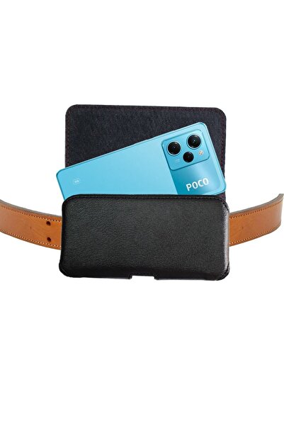 VİZYON Poco X5 Pro 5g / Poco X5 Gt Kılıfı Kemere Takılan Bel Kemer Kapaklı Kılıf