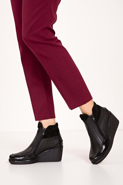 Gondol Kadın Hakiki Deri Günlük Anne Botu Ell.7111