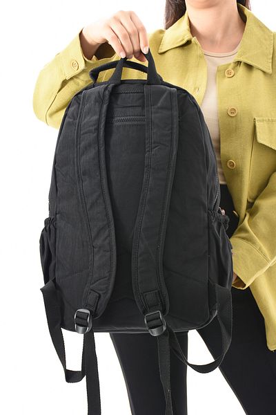 Fiyaka Eba-8803 Clinker Geantă de școală Rucsac Ieșire zilnică Sport Călătorii Vacanță Compartiment multiplu Compartiment pentru laptop Negru