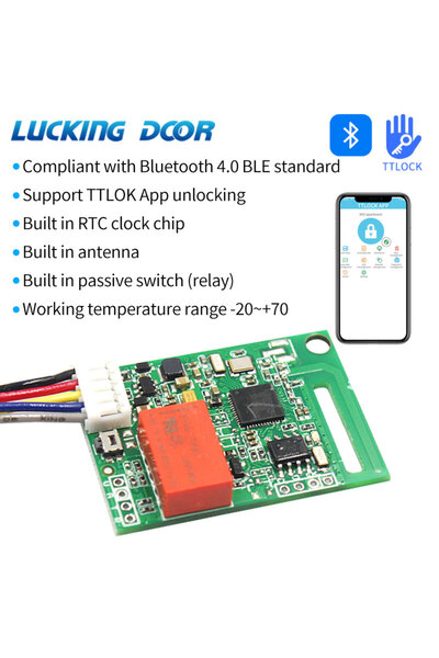 Choice TTLOCK App Bluetooth Electronic Lock Module board Lock Module Relay Output Door Access Control Sy...