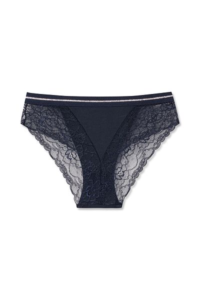 HNX Γυναικεία εσώρουχα Interlock Lace Λεπτομερή γκλίτερ μέσης από καουτσούκ