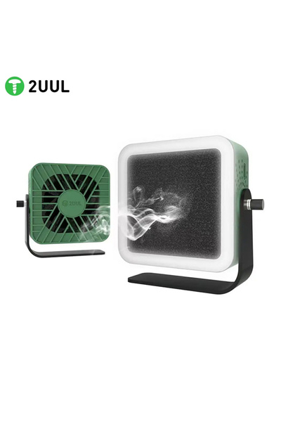 Choice 2UUL Aiolos مروحة تبريد مع إضاءة + وظيفة استخراج الدخان للوحة الأم للهاتف IC اللحام...