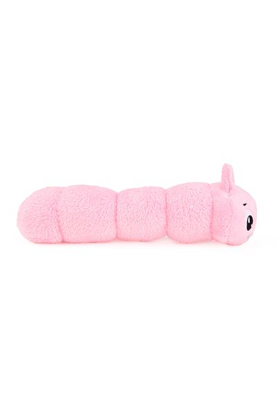 Evidea Soft Caterpillar Figured Pillow - Pink - 30X10 cm