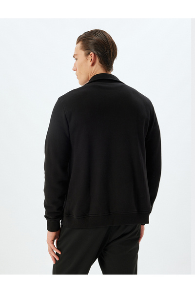 Koton Schwarze Herren-Erwachsenenjacke 5WAM50023MK