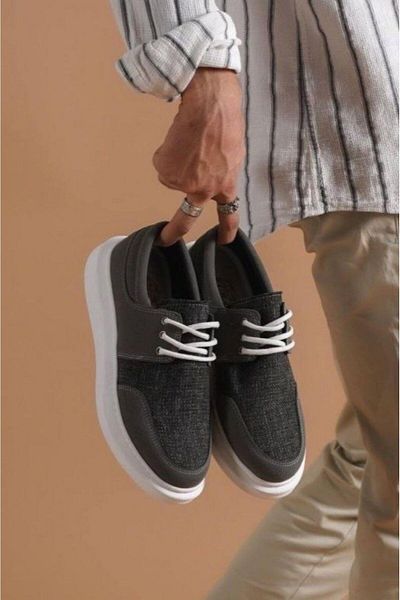 Preux Suede Lace-Up Men's Sneakers Orthopedic Sole Casual Shoes