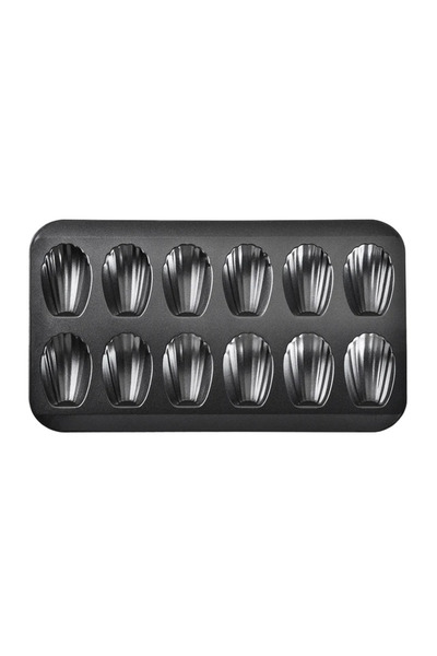 Choice قالب واحد أسود من الفولاذ المقاوم للصدأ، قالب كيك صغير، صينية مادلين، صينية بسكويت غير لاصقة