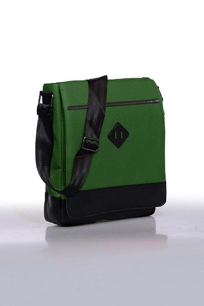 Bagorama Чанта за през рамо Orjin Unisex 11 Vertical Messenger Crossbody - зелена