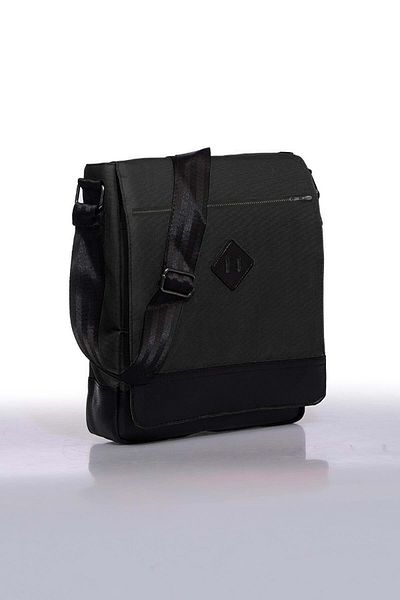 Bagorama Чанта за през рамо Orjin Unisex 11 Vertical Messenger Crossbody - Черна