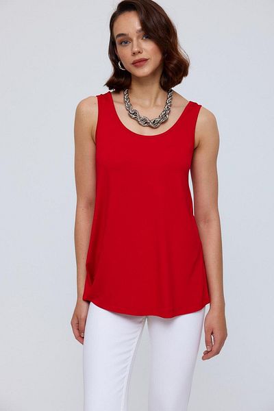 Tuba Butik Basic U-neck Red Women's Athlete