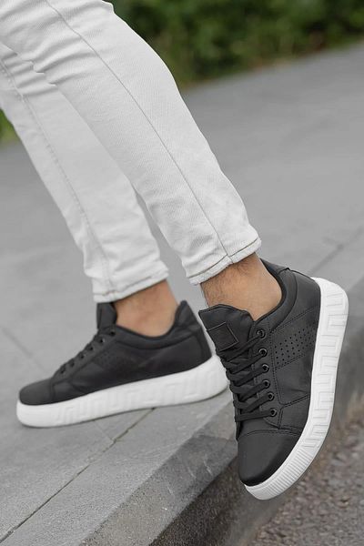 brosco Bărbați Laser Skin Piele Stil de viață Casual Elegant Zilnic Pantofi ortopedici cu șireturi Pantofi sport