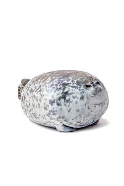 Choice 20cm Grey Seal 20cm Cute Chubby Angry Blob Seal Pillow 3d Novelty Toy Sea Lion Plush Toy Stuffed Dol