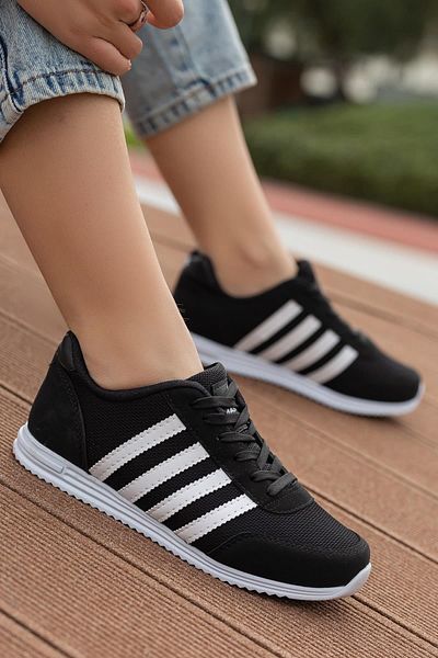 brosco Pantofi sport pentru femei, zilnic, confortabil, cu talpă confortabilă, cu șireturi, flexibile, pentru mers