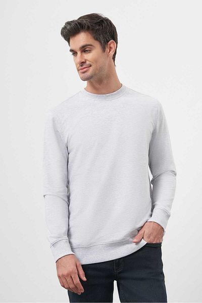 Morven Ανδρικό φούτερ σε γκρι Crew Neck Dynamic Fit Relaxed Cut