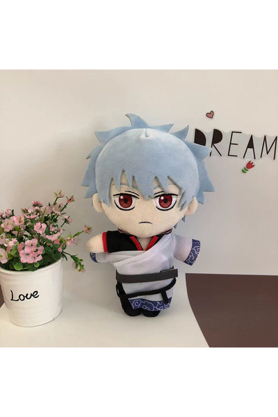 Choice 20 سم أزرق 20 سم لعبة جينتاما ساكاتا جينتوكي كوسبلاي دمية محشوة لطيفة على شكل أنمي وسادة محشوة ناعمة K