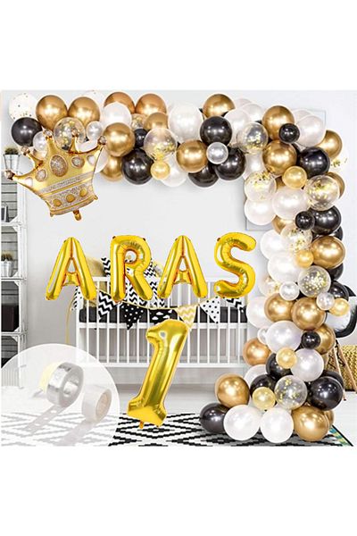 CUGY Silver and Beijing King Crown with 5 Letter Name Options Birthday Holiday Supplie