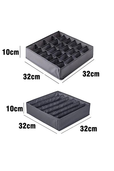 Choice 21 Cells & Up 24grids-gray Underwear Bra Socks Storage Box Cabinet Drawer Organizer Socks Scarf Unde