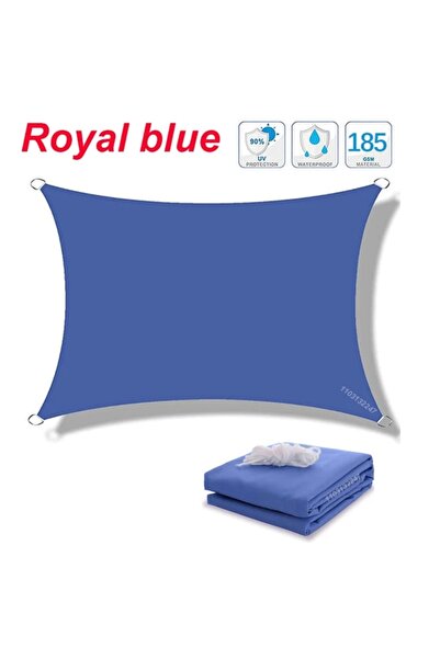 Choice مظلة زرقاء ملكية مقاومة للماء 200 × 300 سم للحديقة الخارجية والشاطئ وا...