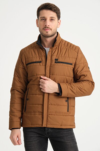 Wise Ανδρική φουσκωτή αδιάβροχη εσωτερική φόδρα στήθους με στάμπα γιακά