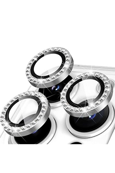 WANNA PROTECT Apple Iphone 14 Pro & Iphone 14 Pro Max Taşlı Kamera Koruma Len...