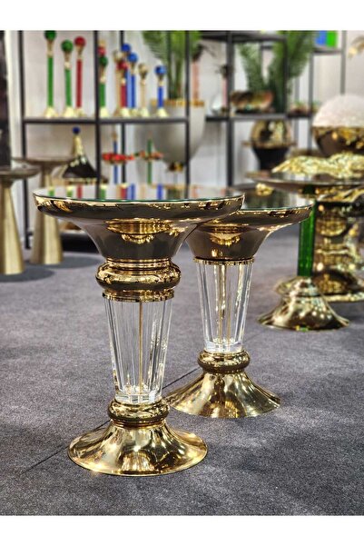 LUMİ Özel Kristal Sehpa Gold