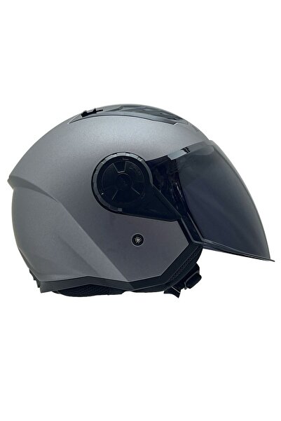 LS2 AIRFLOW 2 MAT TITANIUM KASK SİYAH CAM
