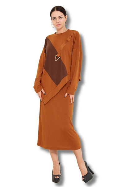 Favori Textile Glittered Top and Bottom Knitwear Set Models & Stylish Design