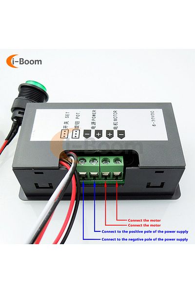 Aideepen DC 6V 12V 24V Pwm Motor Speed Controller Infinitely Variable Led Digital Display Motor Control Mo...