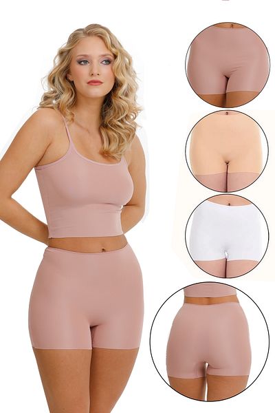 Sensu Laser Cut High Waist Shorts Set of 3