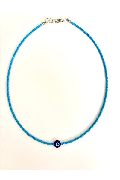 Myra Minimal Mavi Kum boncuk Nazar kolye