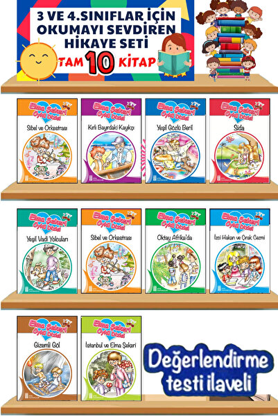 Ata Yayıncılık 3 Ve 4..sınıflar Için Okumayı Sevdiren 10'lu Hikaye Kitabı Seti