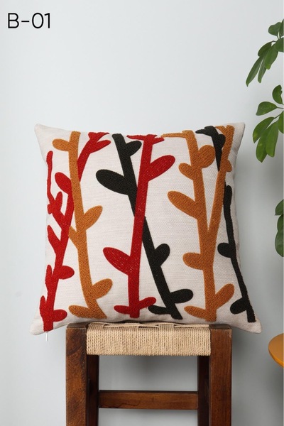 BY DİLEK ÇETİN ACCESSORY Linen Antibacterial Throw Pillow